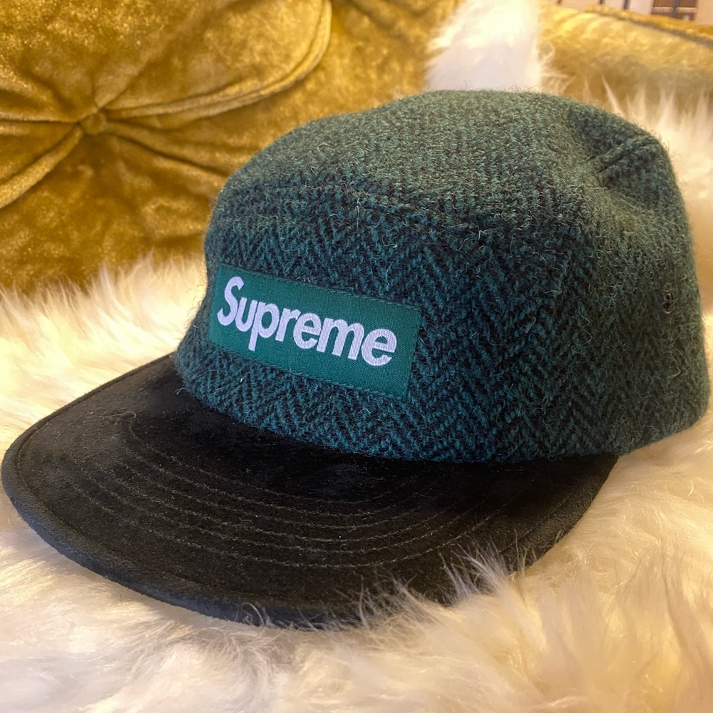 SUPREME Tweed Hat Black&Green
